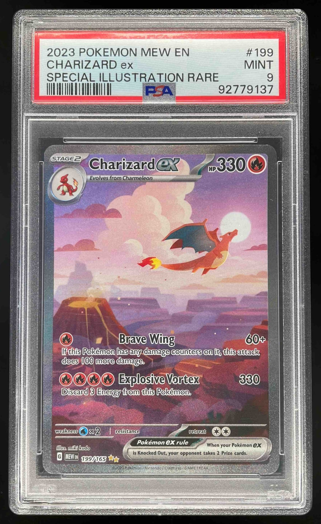 2023 Pokemon SV 151 #199/165 Charizard ex PSA 9