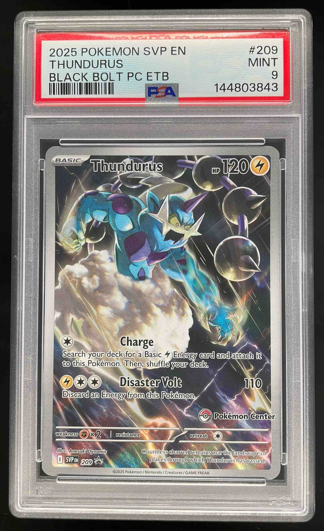 2025 Pokemon SV Black Star Promos Promos #209 Thundurus PSA 9