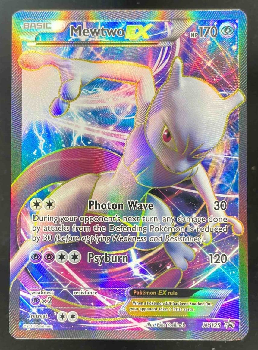 2016 Pokemon XY Black Star Promo Super Premium #XY125 Mewtwo EX Full Art