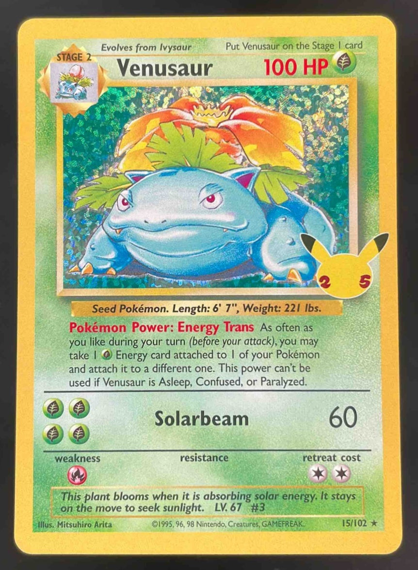 2021 Pokemon Sword & Shield Celebrations Classic Collection #15/102 Venusaur