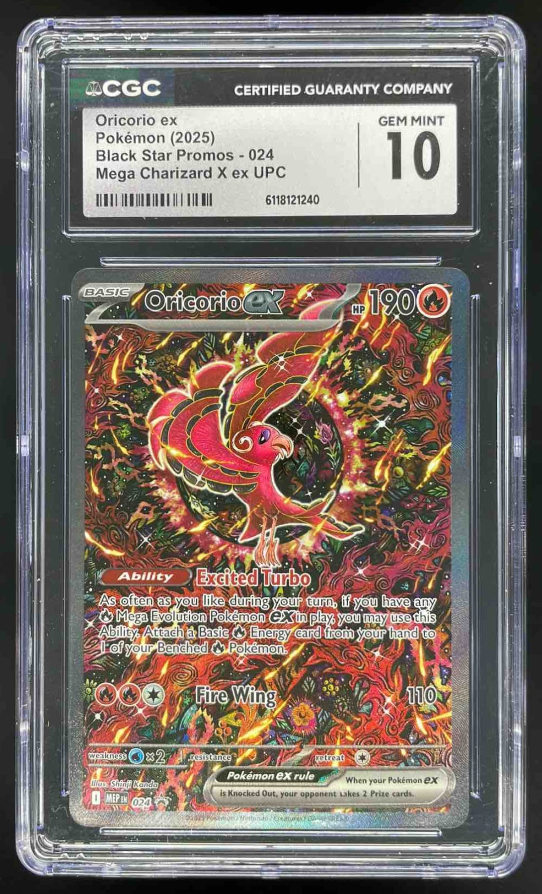 2025 Pokemon MEP Black Star Promos Promos #024 Oricorio ex CGC 10