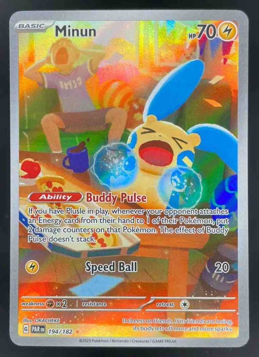 2023 Pokemon SV Paradox Rift #194/182 Minun
