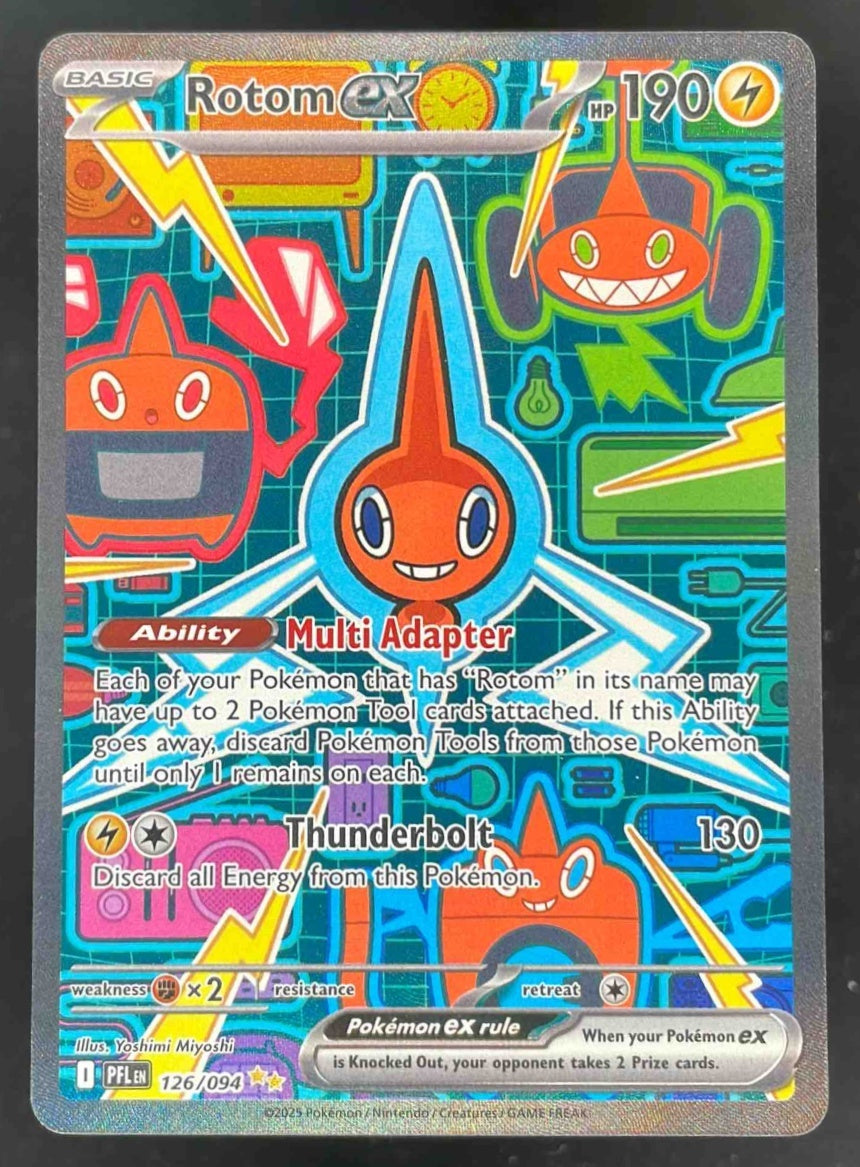 2025 Pokemon Phantasmal Flames #126/094 Rotom ex Special Illustration Rare