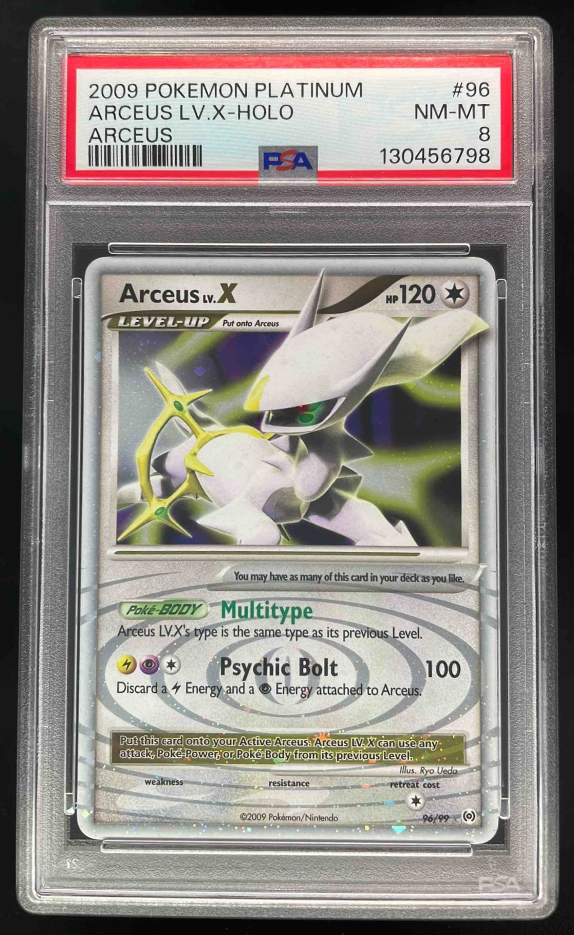 2009 Pokemon Platinum Arceus #96/99 Arceus LV.X PSA 8