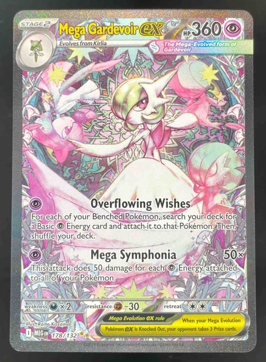 2025 Pokemon Mega Evolution #178/132 Mega Gardevoir ex Special Illustration Rare