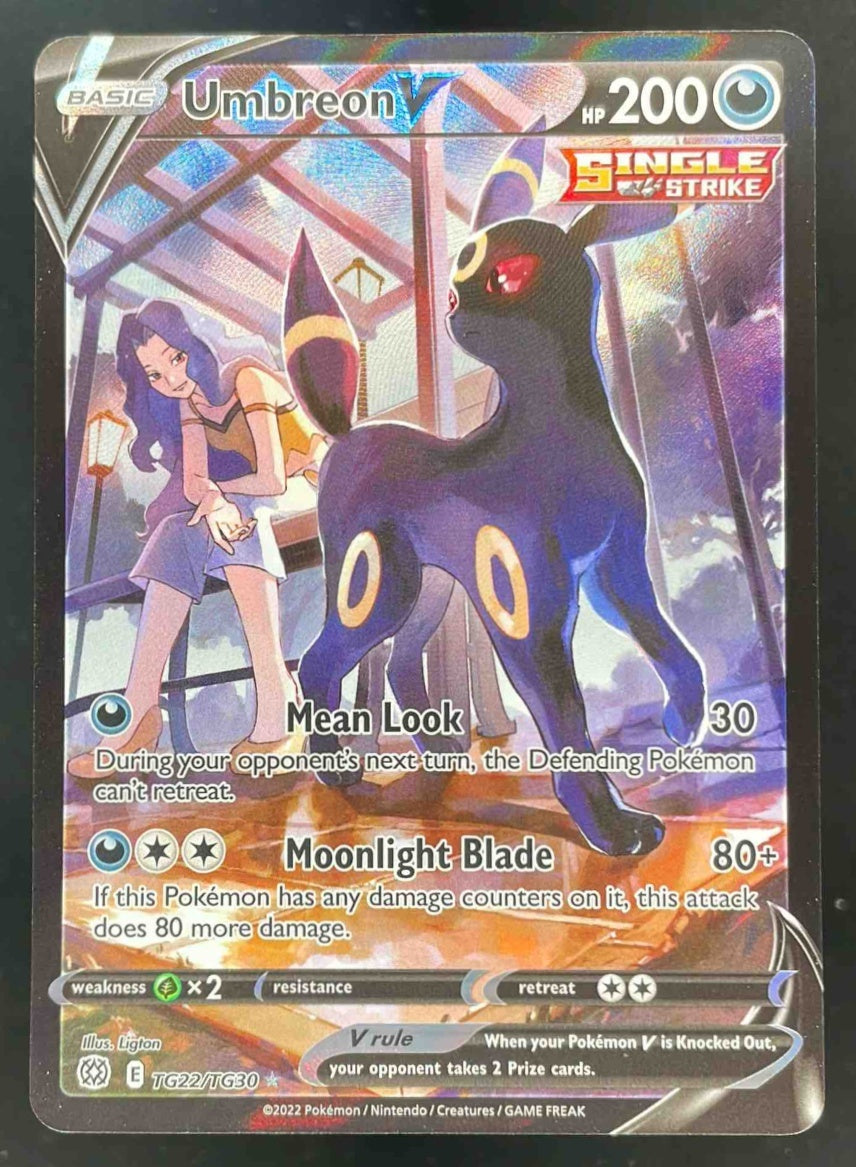 2022 Pokemon Sword & Shield Brilliant Stars Trainer Gallery #TG22/TG30 Umbreon V