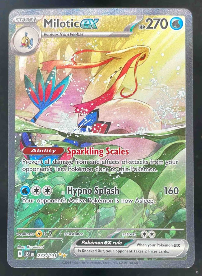2024 Pokemon Surging Sparks #237/191 Milotic Ex