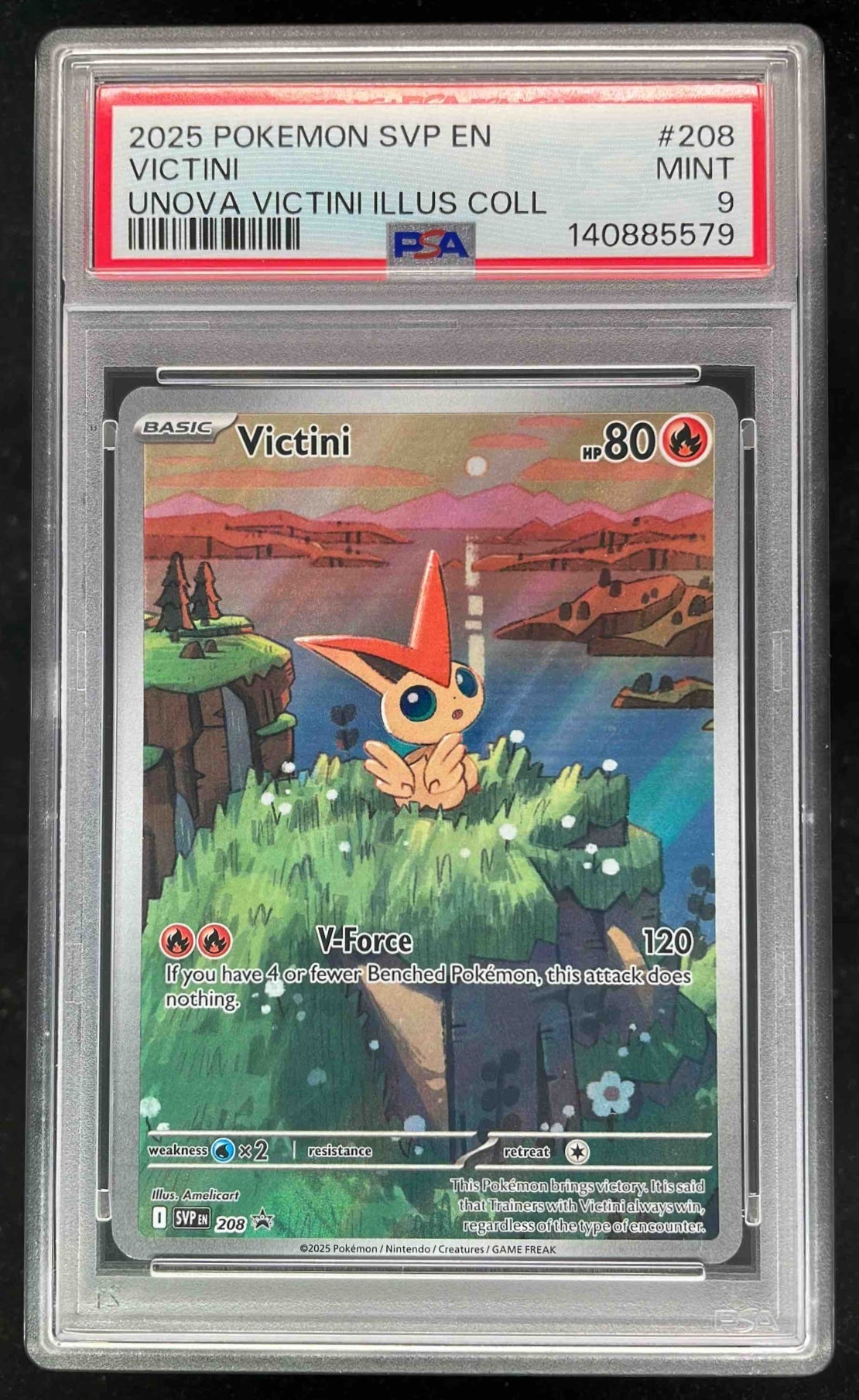 2023-25 Pokemon SV Black Star Promos - SVP EN Promos #208 Victini PSA 9