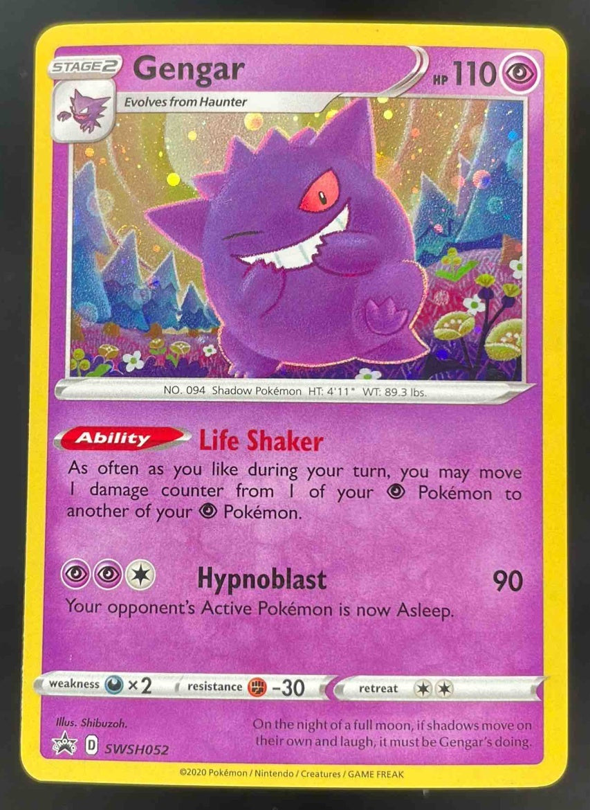 2019-2023 Pokemon Sword & Shield Black Star Promos #SWSH052 Gengar