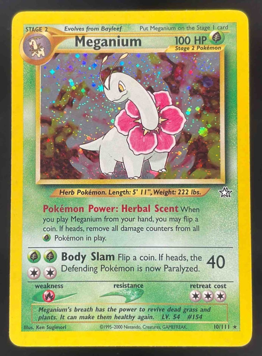 2000 Pokemon Neo Genesis #10/111 Meganium Holo