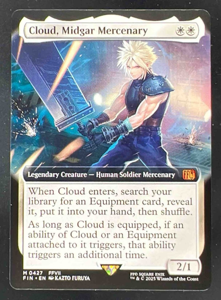 2025 Magic: The Gathering Final Fantasy #0427 Cloud Midgar Mercenary EA Rare