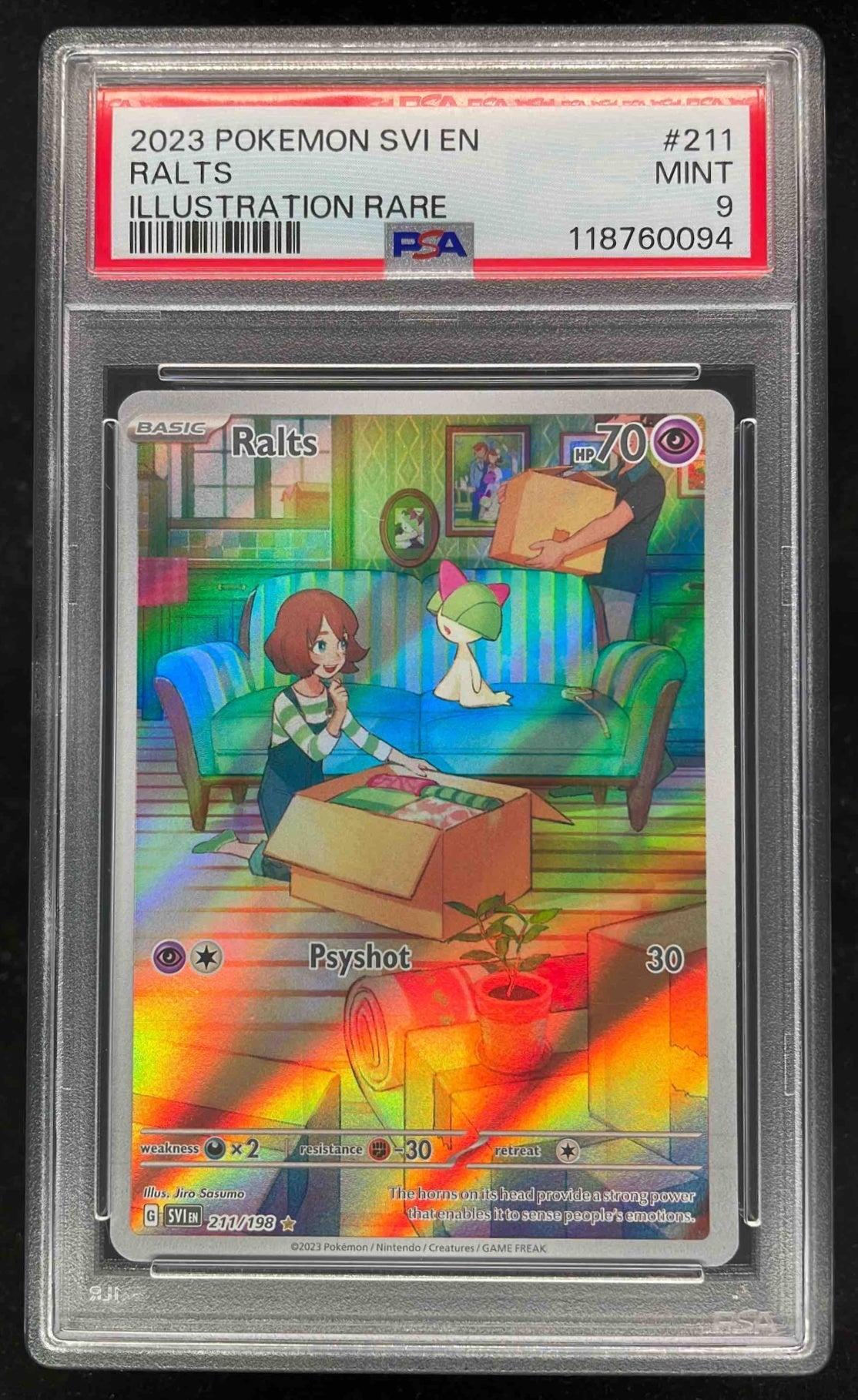2023 Pokemon Scarlet & Violet #211/198 Ralts PSA 9