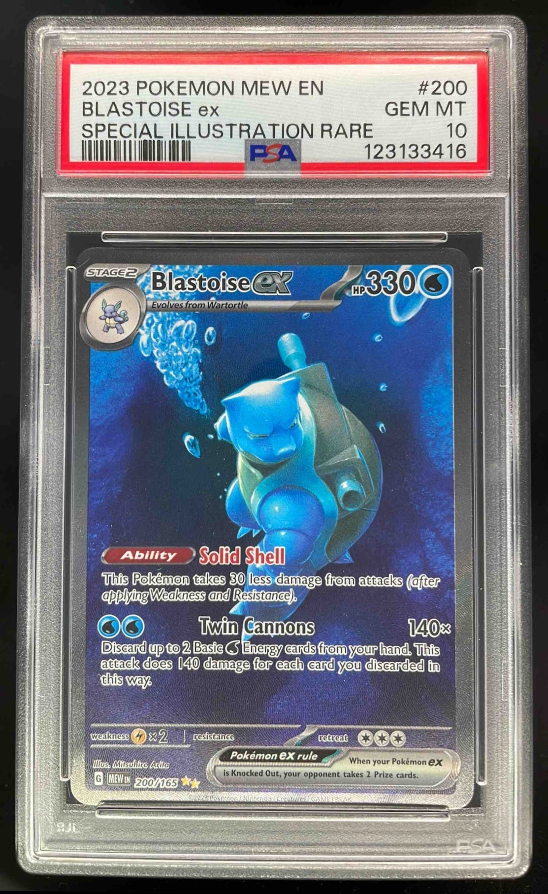 2023 Pokemon SV 151 #200/165 Blastoise ex PSA 10