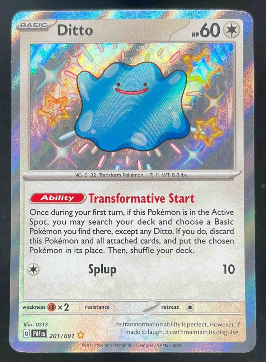 2024 Pokemon Paldean Fates #201/091 Ditto