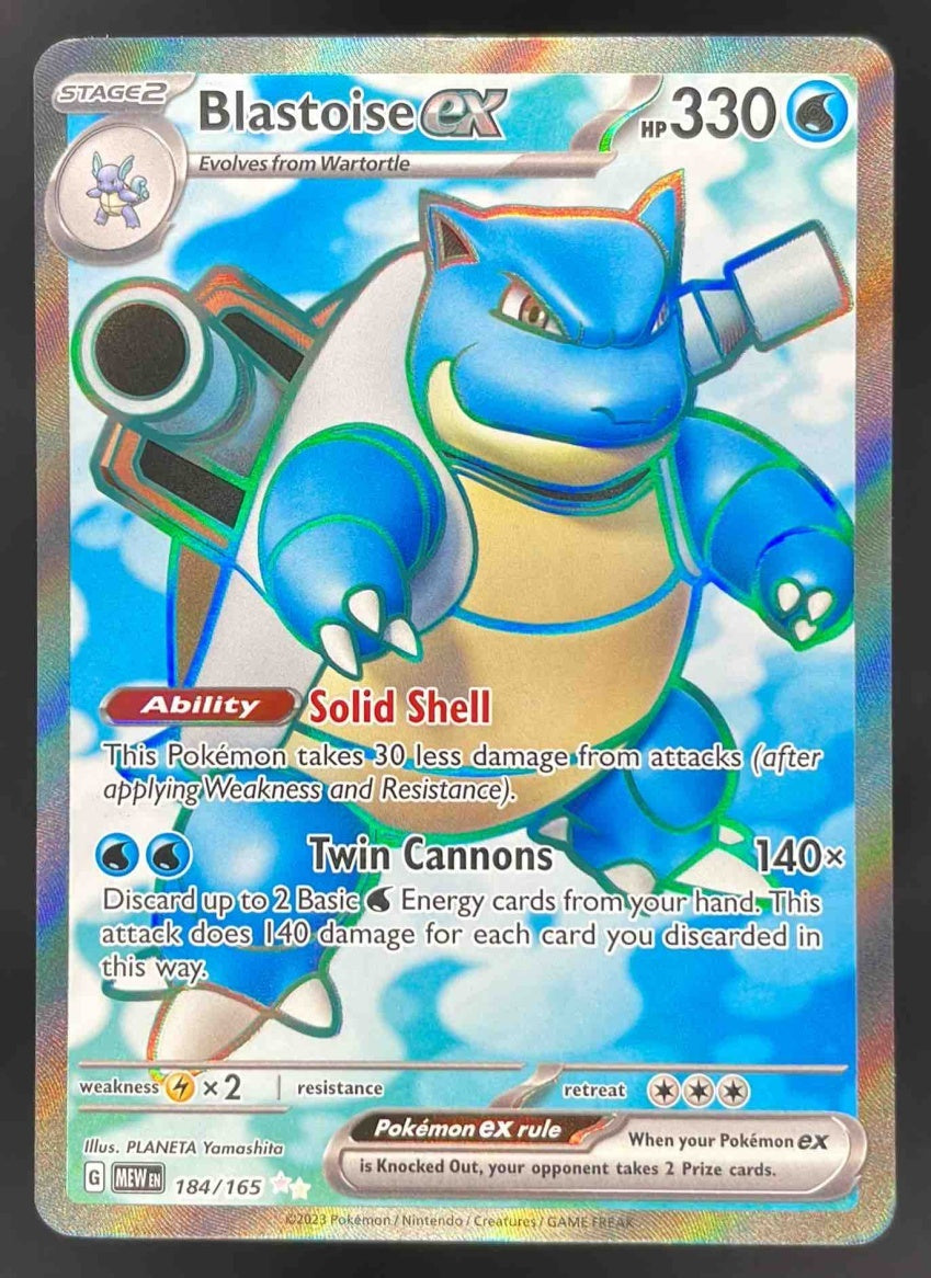 2023 Pokemon SV 151 #184/165 Blastoise ex