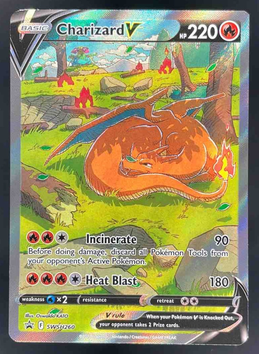 2020 Pokemon Sword & Shield Black Star Promos #SWSH260 Charizard V