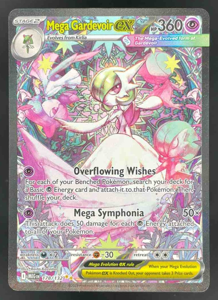 2025 Pokemon Mega Evolution #178/132 Mega Gardevoir ex Special Illustration Rare