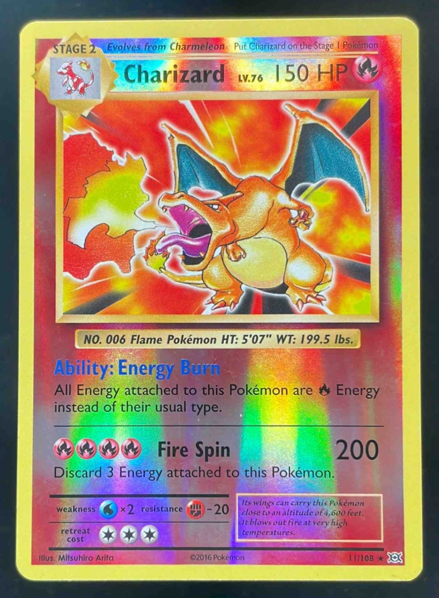 2016 Pokemon XY Evolutions Reverse Holos #11/108 Charizard