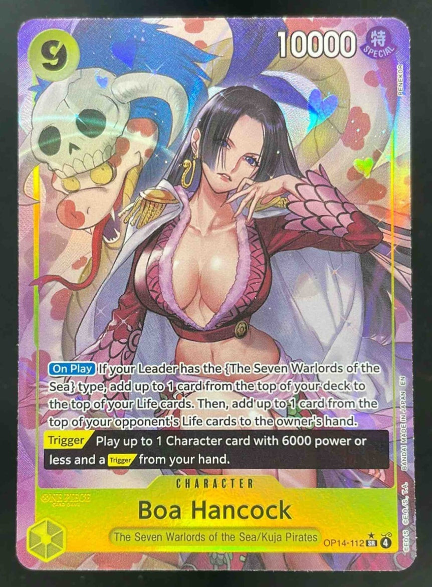 Boa Hancock - OP14-112 Alternate Art - The Azure Sea's Seven OP14