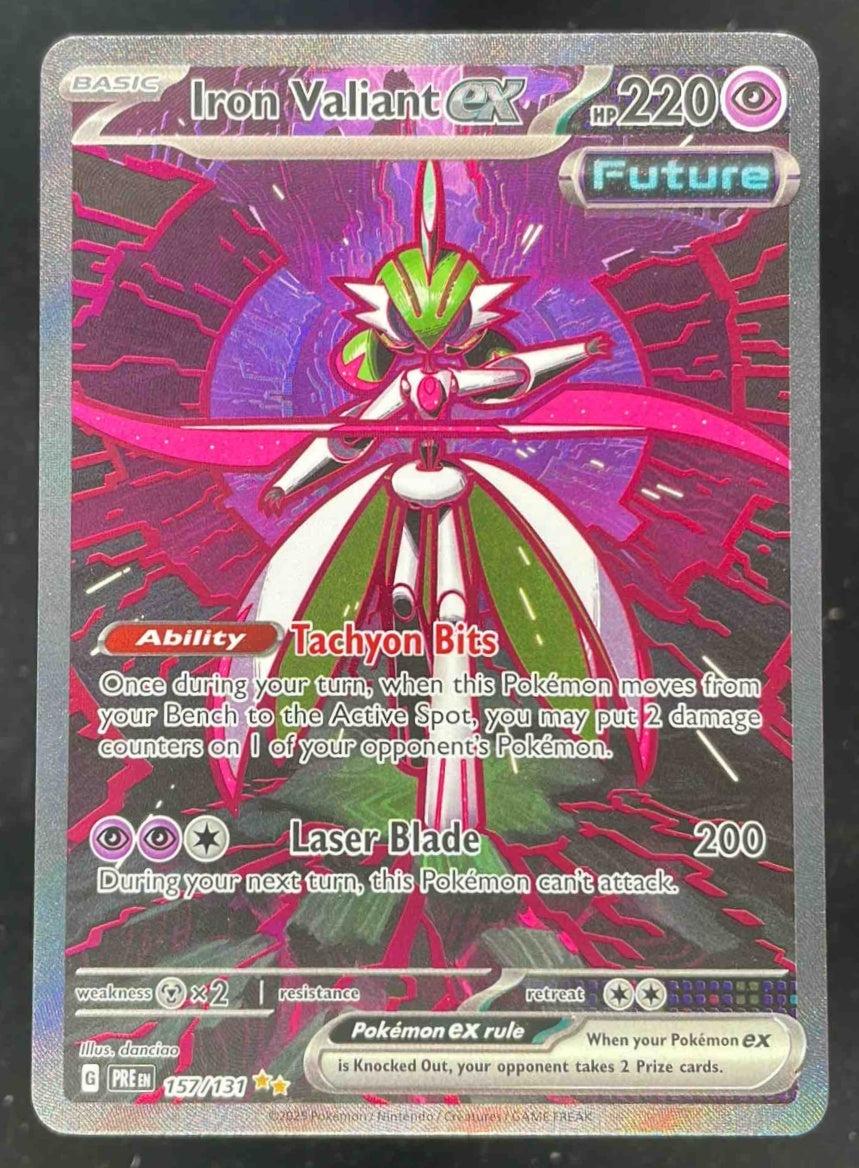 2025 Pokemon Prismatic Evolutions #157/131 Iron Valiant ex