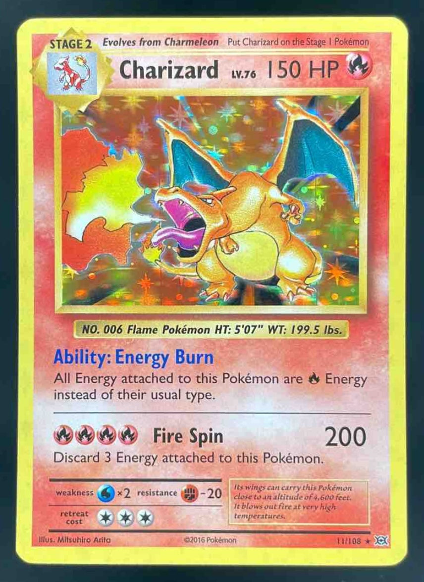 2016 Pokemon XY Evolutions #11/108 Charizard Holo
