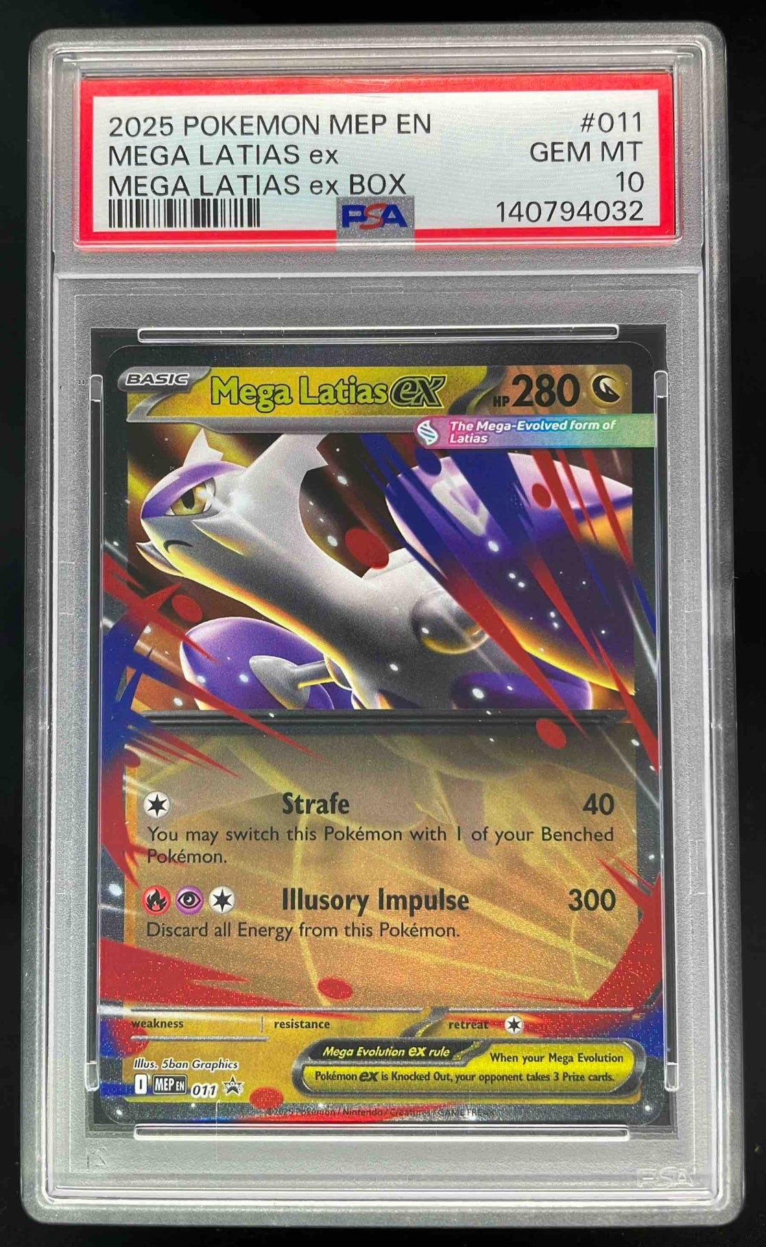 2025 Pokemon MEP Black Star Promos #011 Mega Latias ex PSA 10