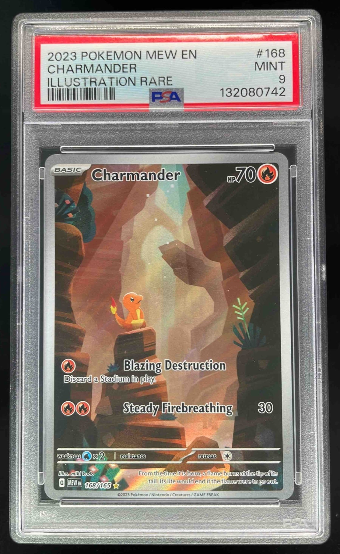 2023 Pokemon SV 151 #168/165 Charmander PSA 9