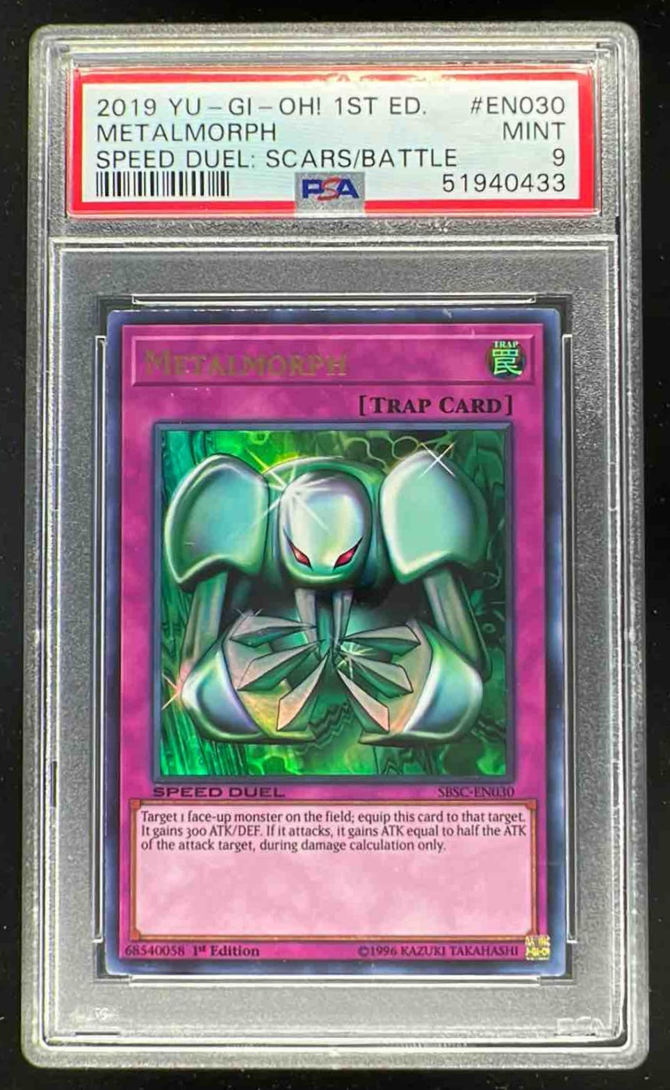 2019 Yu-Gi-Oh! 1st Edition Speed Duel Scars Battle #EN030 Metalmorph PSA 9