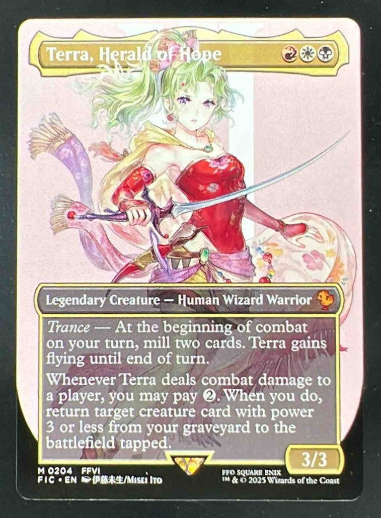 2025 Magic: The Gathering Final Fantasy Commander #204 Terra Herald of Hope BL
