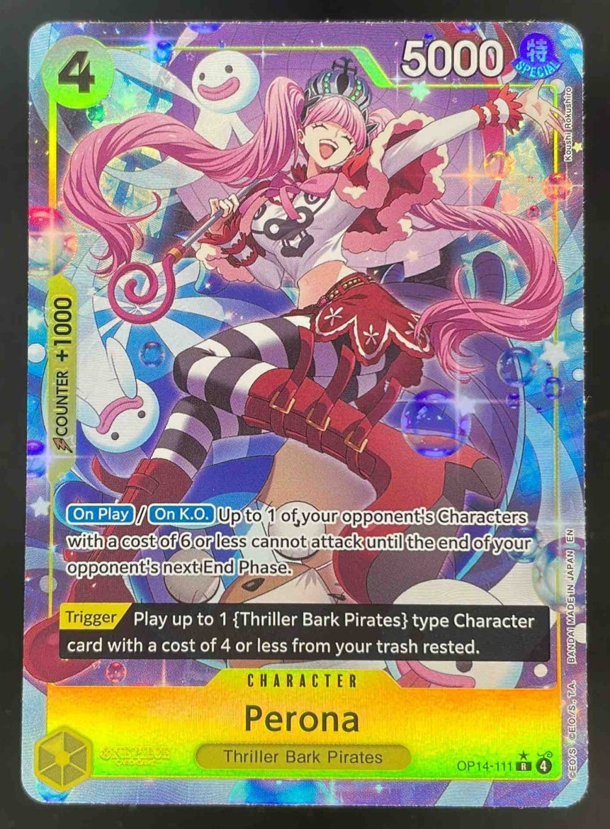 Perona - OP14-111 Alternate Art - The Azure Sea's Seven OP14