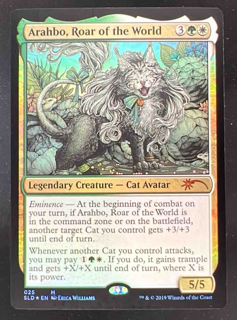 2019 Magic The Gathering Secret Lair OMG Kitties! #025 Arahbo, Roar of the World