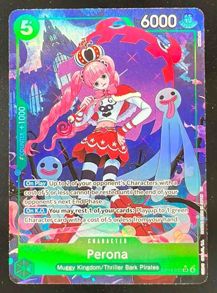 One Piece Perona - OP14-033 Alternate Art - The Azure Sea's Seven OP14