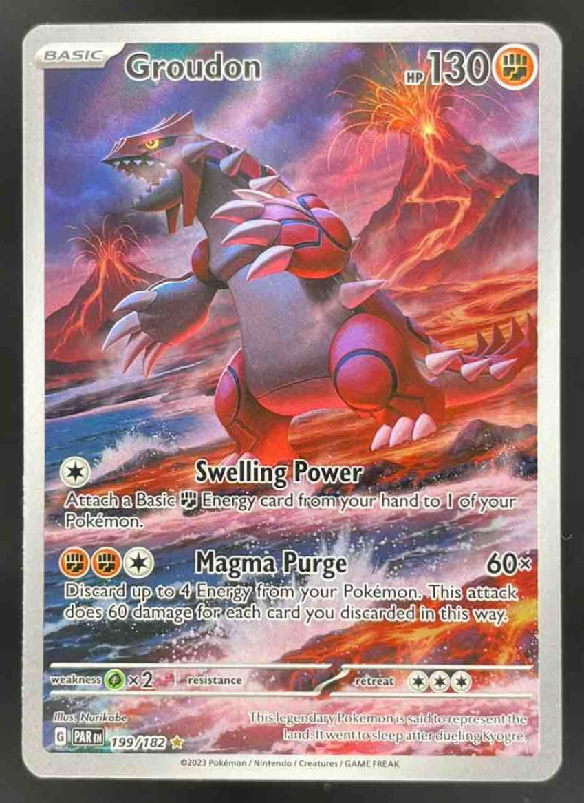 2023 Pokemon SV Paradox Rift #199/182 Groudon