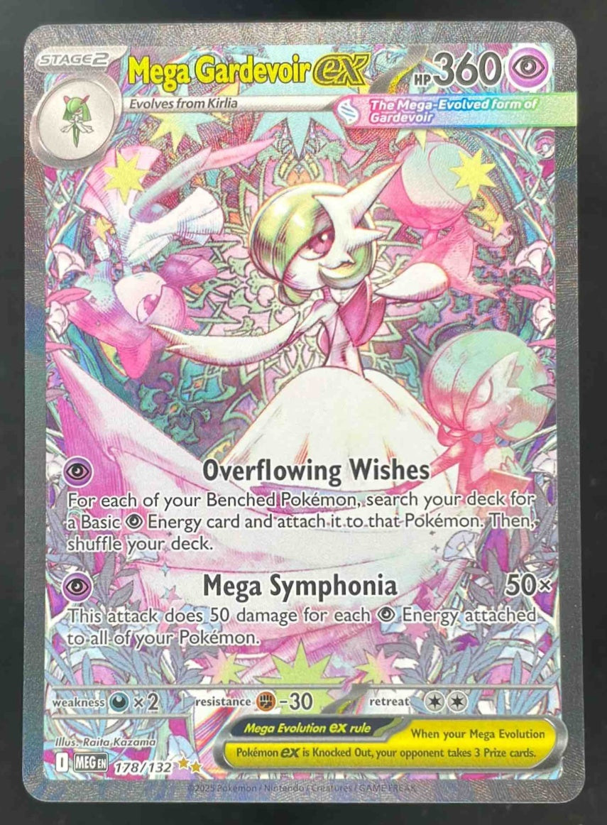 2025 Pokemon Mega Evolution #178/132 Mega Gardevoir ex Special Illustration Rare