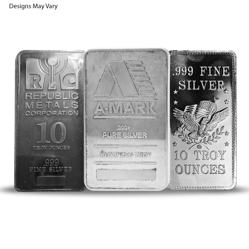 10 oz Generic Silver Bar .999 Fine