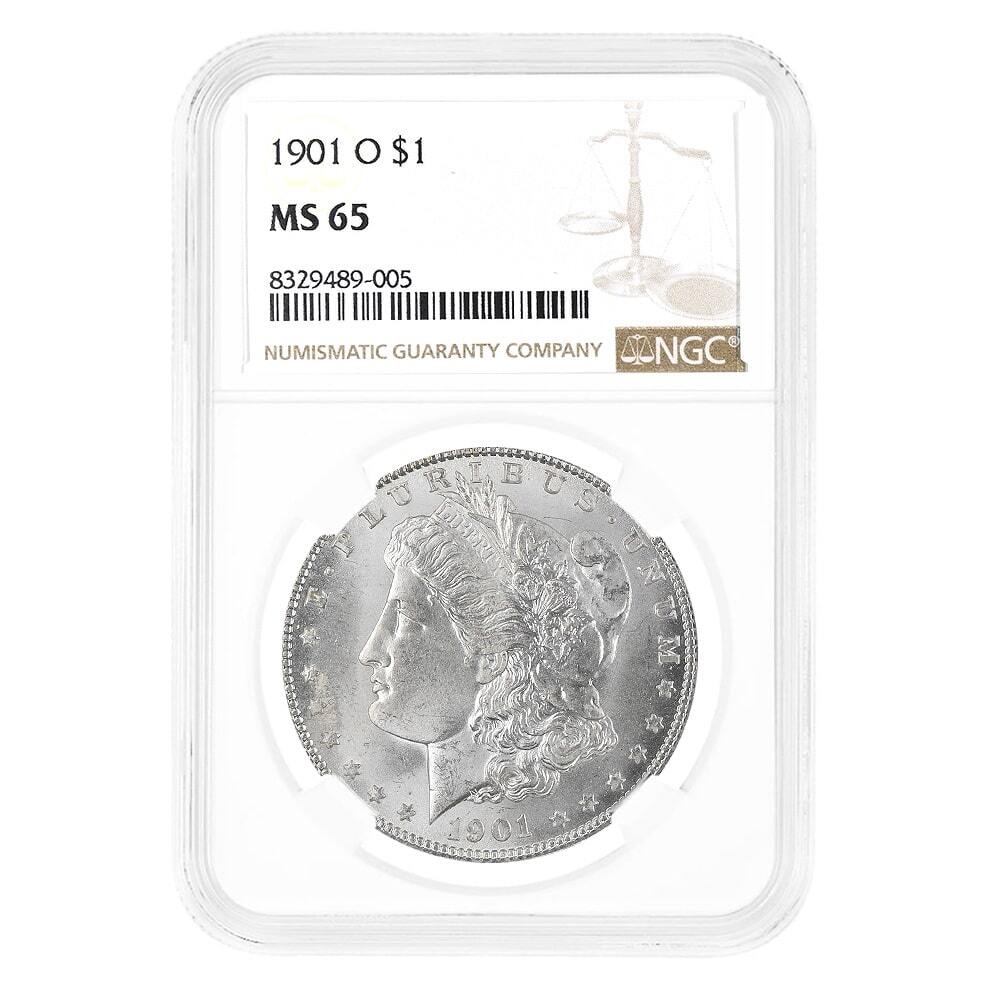 1901-O Morgan Silver Dollar $1 NGC MS 65