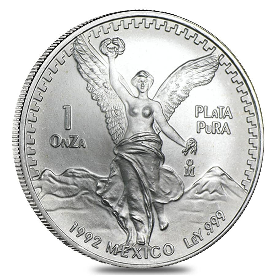 1992 1 oz Silver Mexican Libertad BU