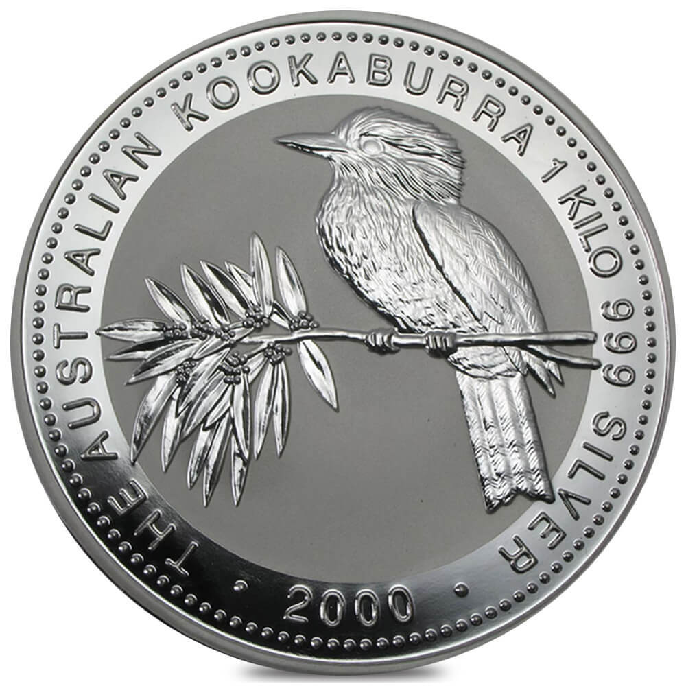 2000 1 Kilo Silver Australian Kookaburra Perth Mint BU