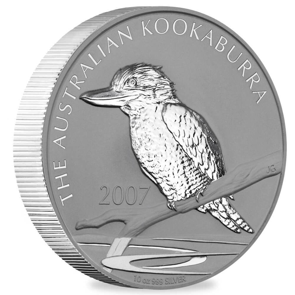 2007 10 oz Silver Australian Kookaburra Perth Mint BU