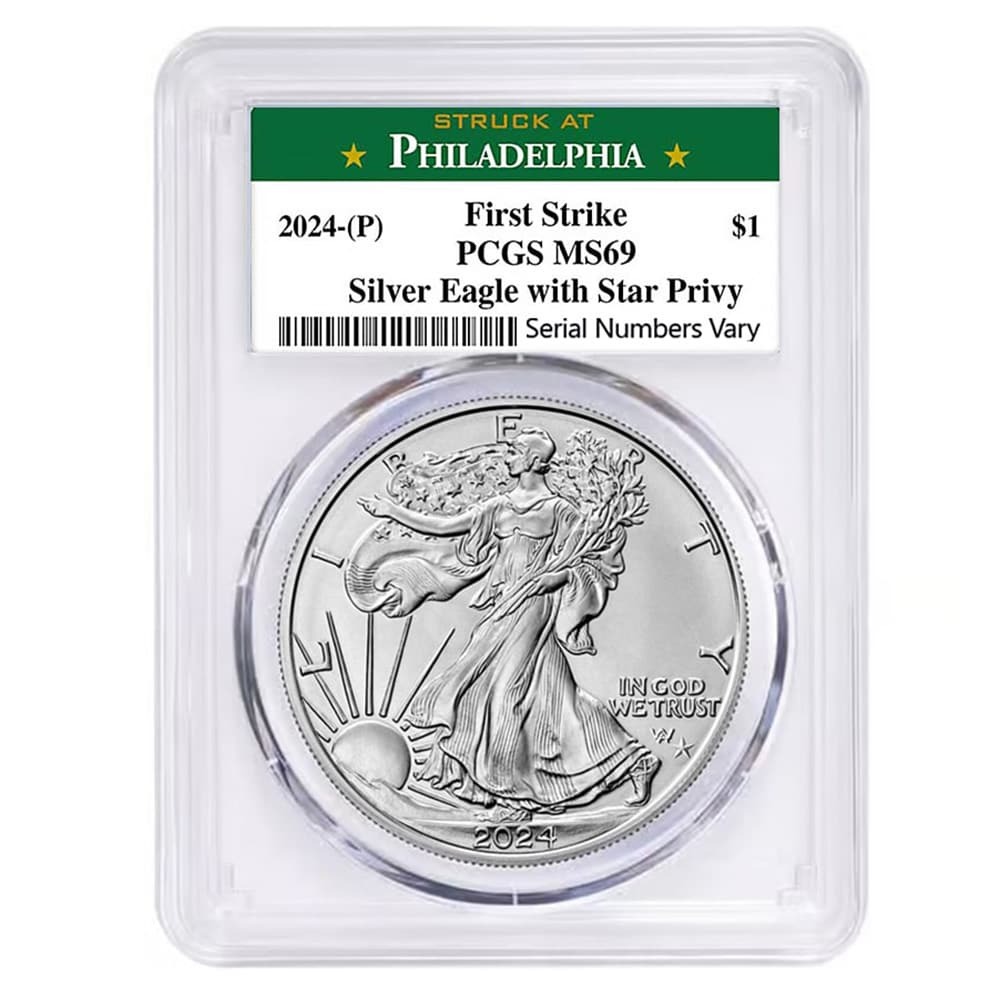 2024 (P) Star Privy 1 oz Silver American Eagle PCGS MS 69 FS Philadelphia
