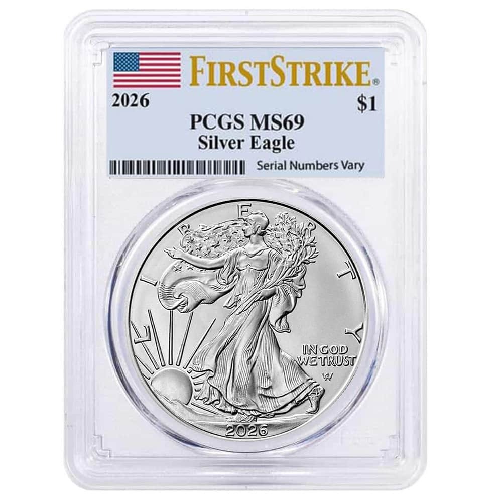 2026 1 oz Silver American Eagle PCGS MS 69 FS (Flag)