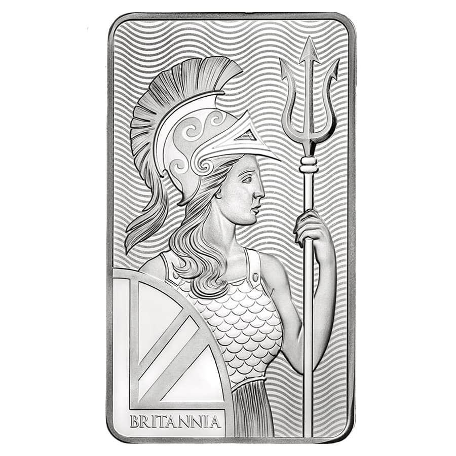 100 oz Britannia Silver Bar .999 Fine