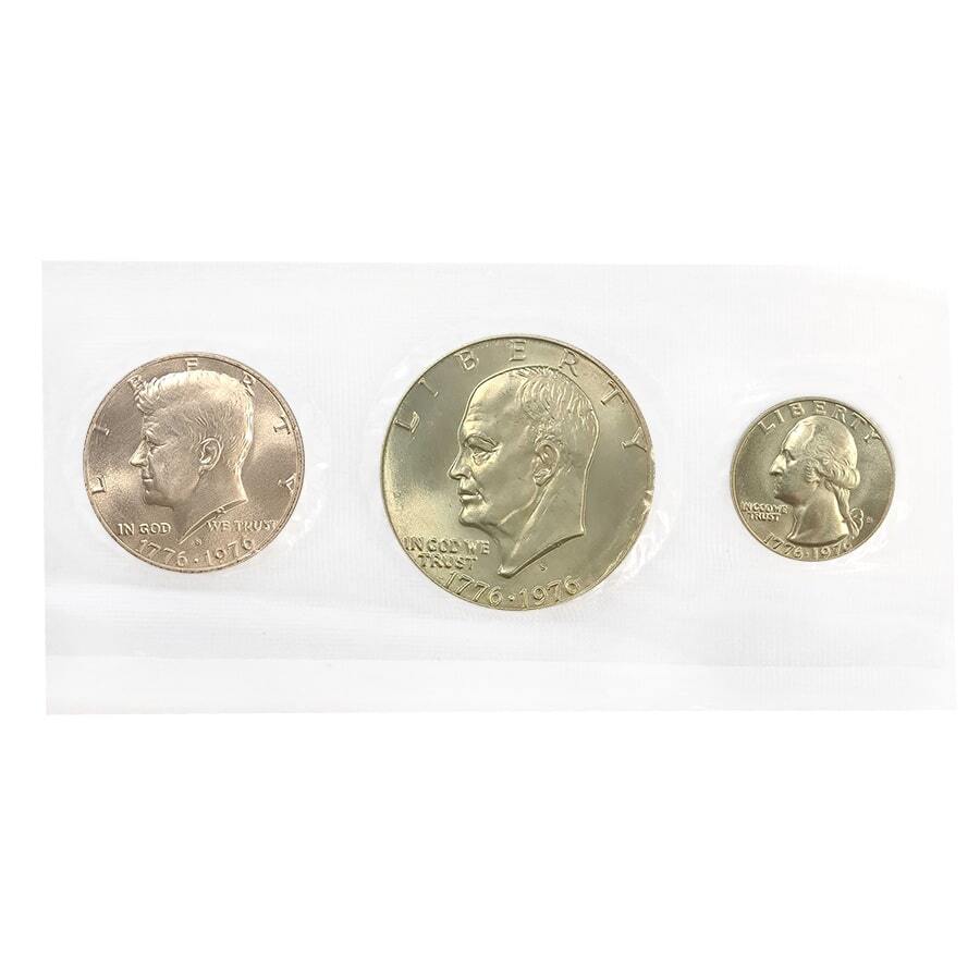 1976-S Bicentennial Silver Unc. 3-Coin Set