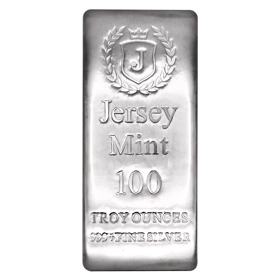 100 oz Jersey Mint Silver Bar .999 Fine