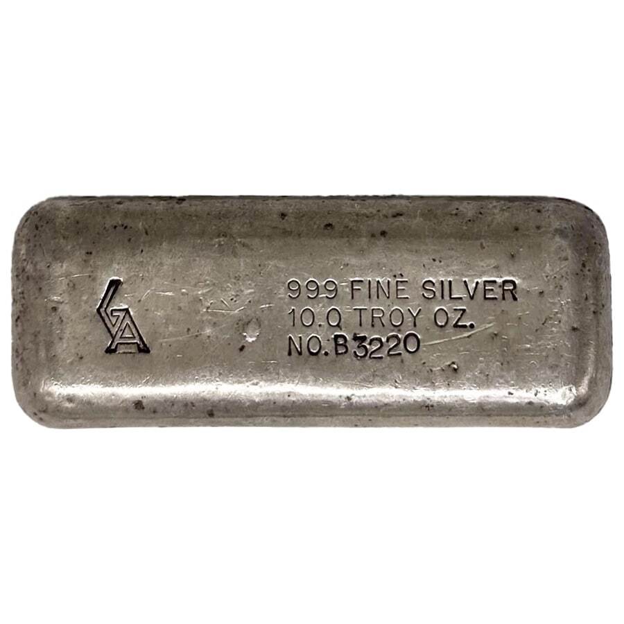10 oz Golden Analytical Silver Bar .999 Fine
