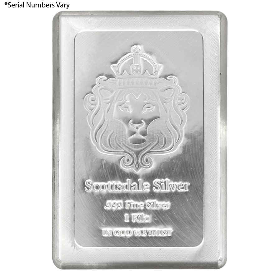 1 Kilo Stacker Scottsdale Silver Bar .999 Fine