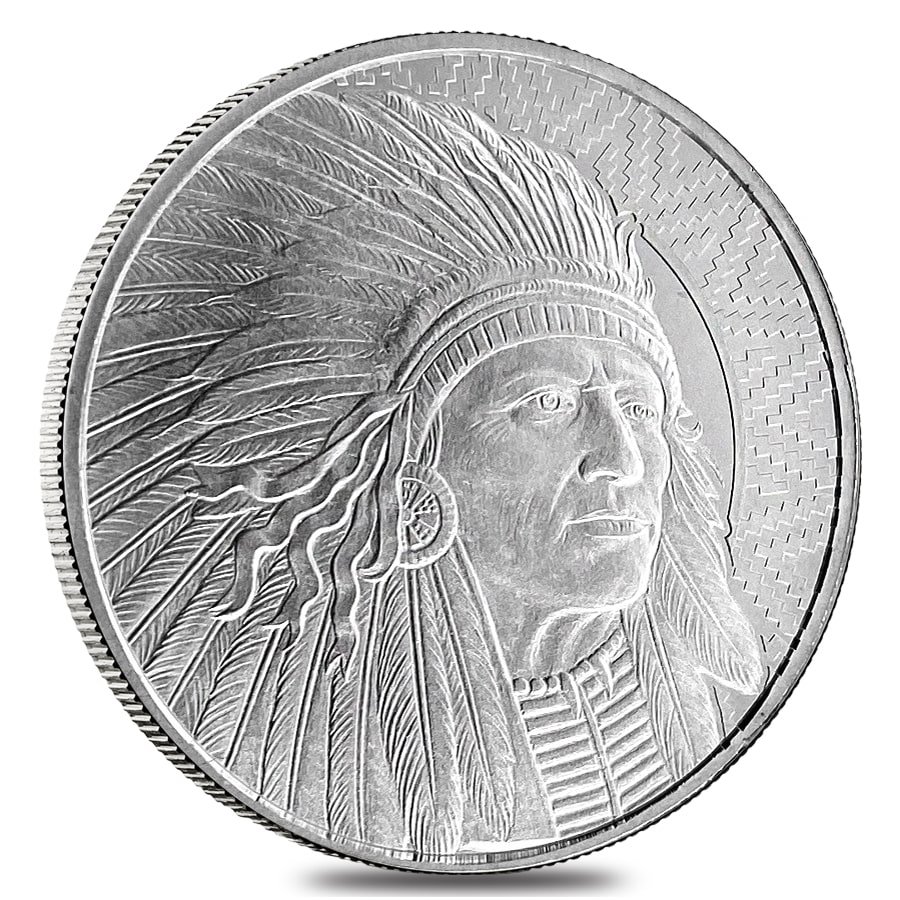 1 oz Buffalo Warrior Silver Round .999 Fine