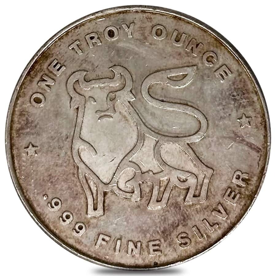 1 oz Merrill Lynch Silver Round .999 Fine