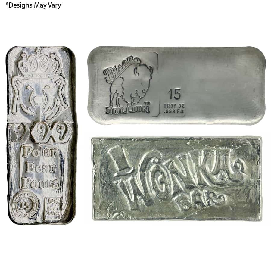 15 oz Generic Silver Bar .999 Fine