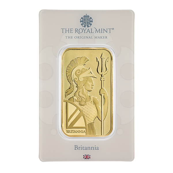 1 Oz Royal Mint Gold Britannia Bar (New)